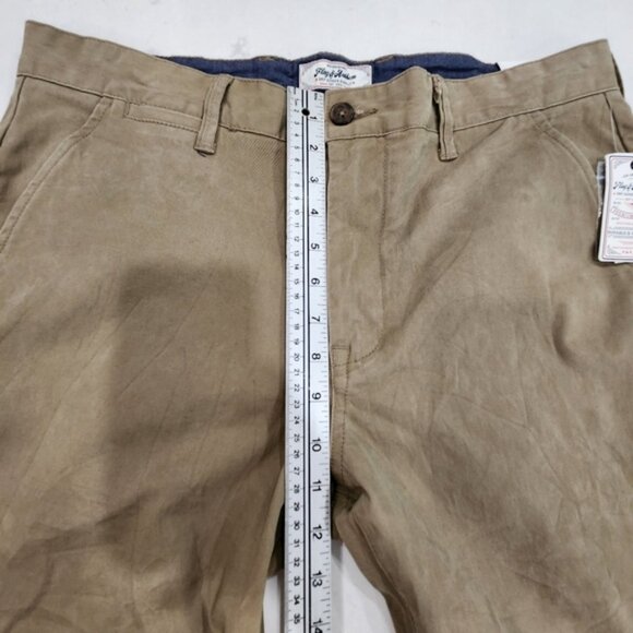 Flag and Anthem Pants Mens 35x30 Khaki Nashville Straight Stretch Chinos - Picture 9 of 12